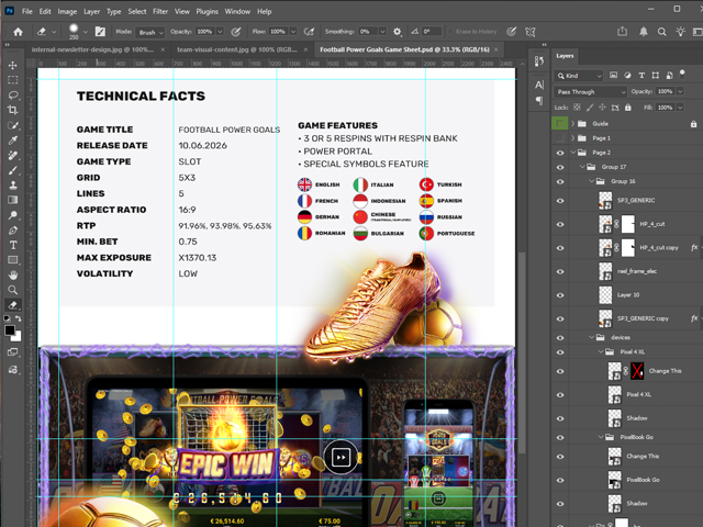 Graphic design work